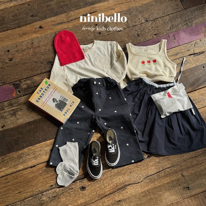 Ninibello - Korean Children Fashion - #stylishchildhood - Wonder Heart Denim Pants - 12