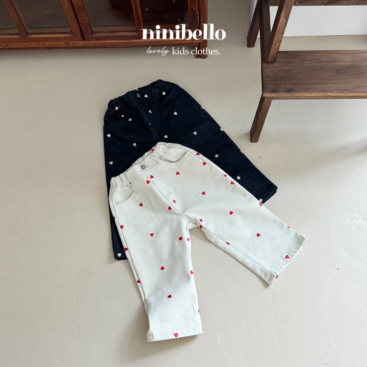 Ninibello - Korean Children Fashion - #todddlerfashion - Wonder Heart Denim Pants - 10