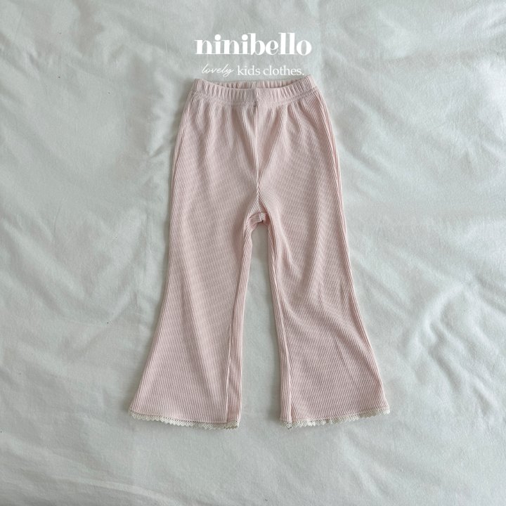 Ninibello - Korean Children Fashion - #todddlerfashion - Falling Lace Bootscut Pants - 6