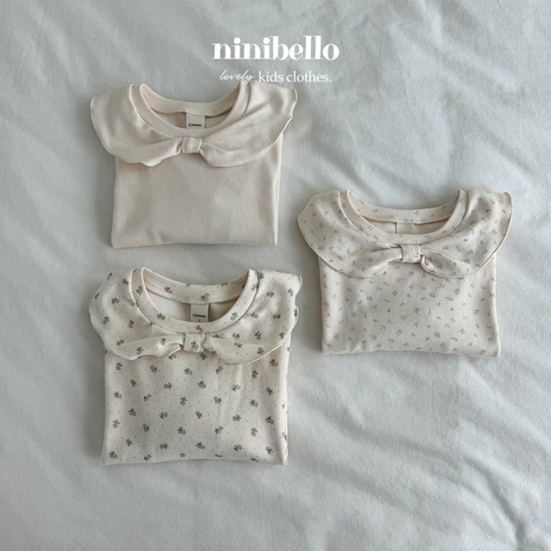 Ninibello - Korean Children Fashion - #todddlerfashion - Ribbon Collar Tee - 2