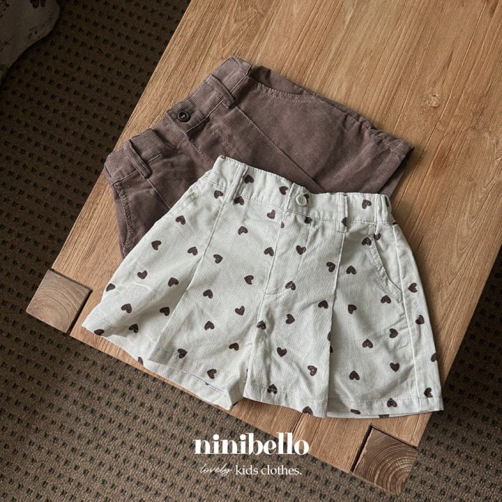 Ninibello - Korean Children Fashion - #todddlerfashion - Corduroy Half Pants