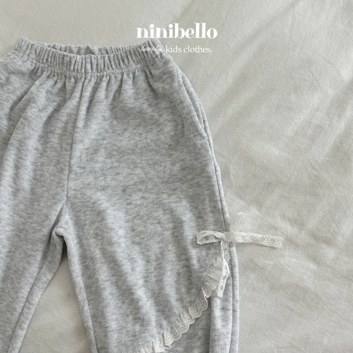 Ninibello - Korean Children Fashion - #todddlerfashion - Lace Terry Pants - 9