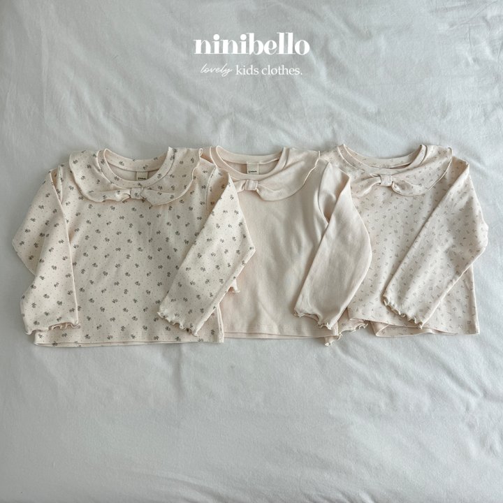 Ninibello - Korean Children Fashion - #toddlerclothing - Ribbon Collar Tee - 3