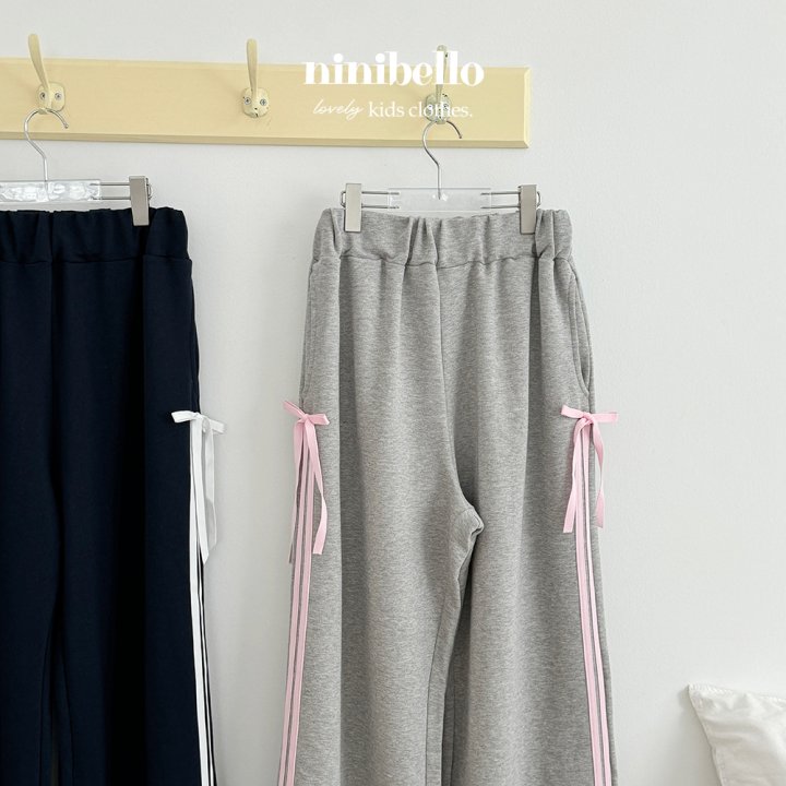 Ninibello - Korean Women Fashion - #pursuepretty - Adult Romi Ribbon Track Pants - 5