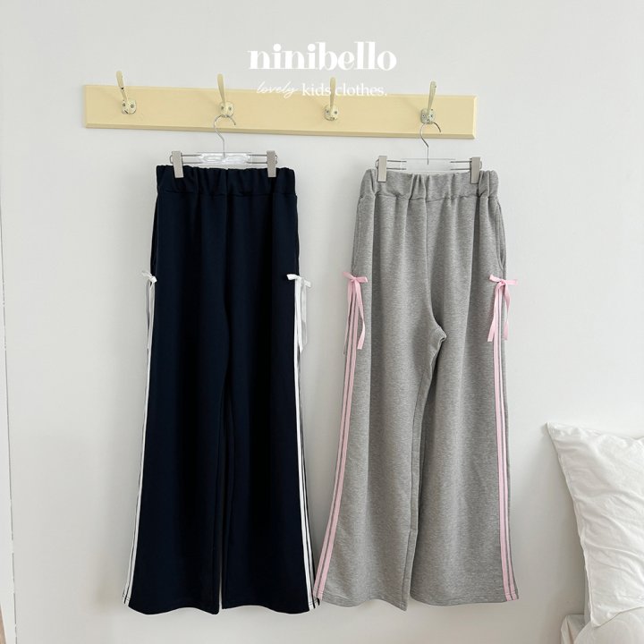 Ninibello - Korean Women Fashion - #romanticstyle - Adult Romi Ribbon Track Pants - 7