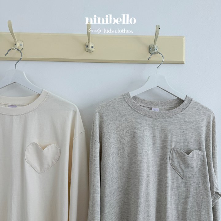 Ninibello - Korean Women Fashion - #vintageinspired - Adult Heart Pocket Tee - 6