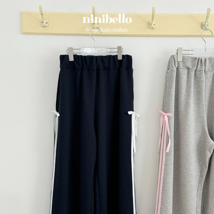 Ninibello - Korean Women Fashion - #vintageinspired - Adult Romi Ribbon Track Pants - 3