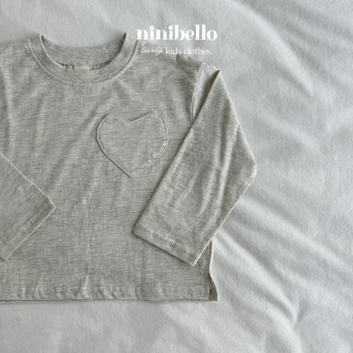 Ninibello - Korean Women Fashion - #vintagekidsstyle - Adult Heart Pocket Tee - 7