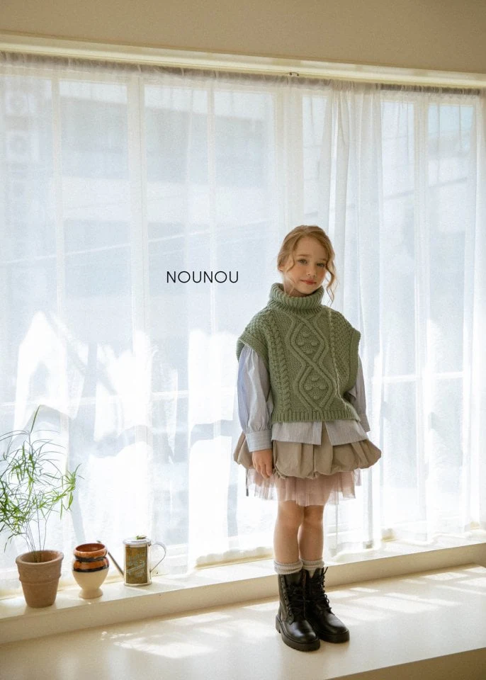 Nounou - Korean Children Fashion - #childrensboutique - Nounou Bell Knit Pullover - 6