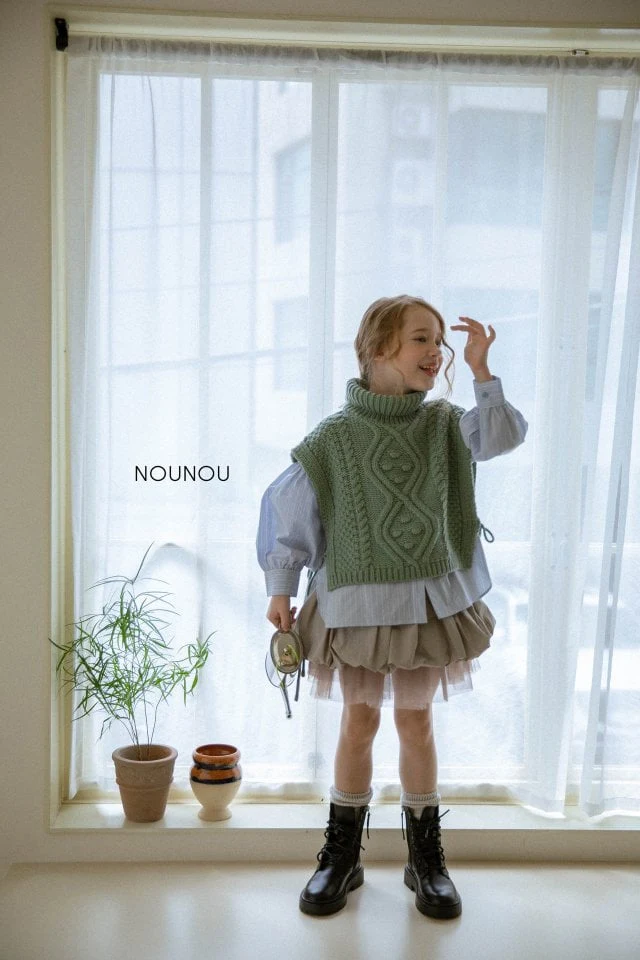 Nounou - Korean Children Fashion - #kidsstore - Nounou Bell Knit Pullover - 11