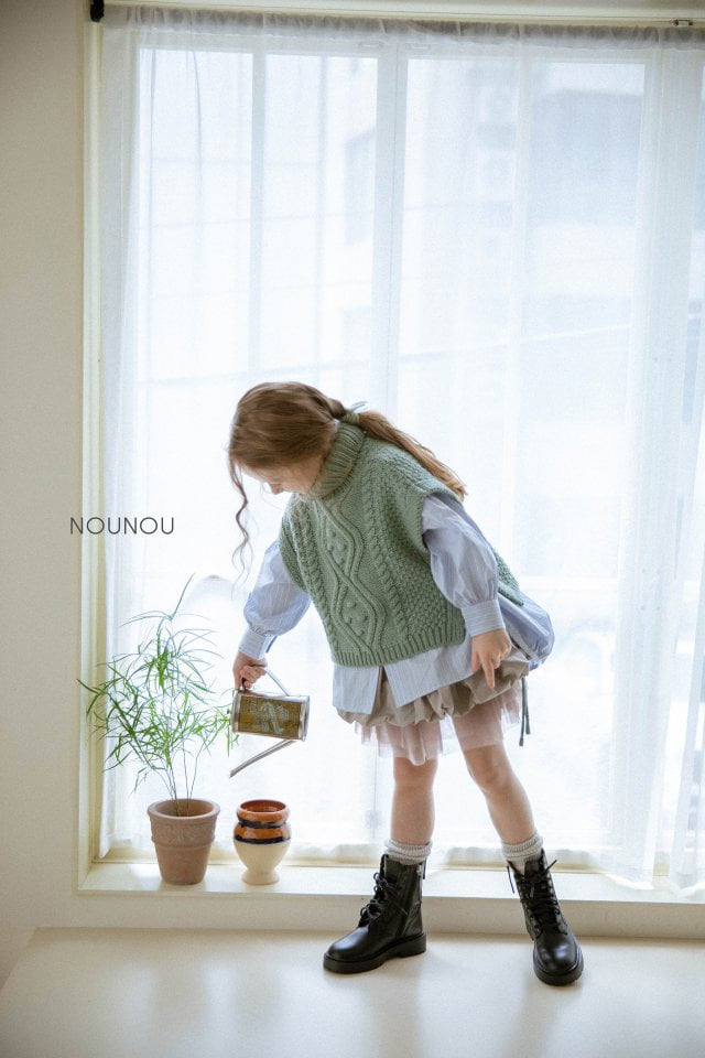 Nounou - Korean Children Fashion - #kidzfashiontrend - Nounou Bell Knit Pullover - 12