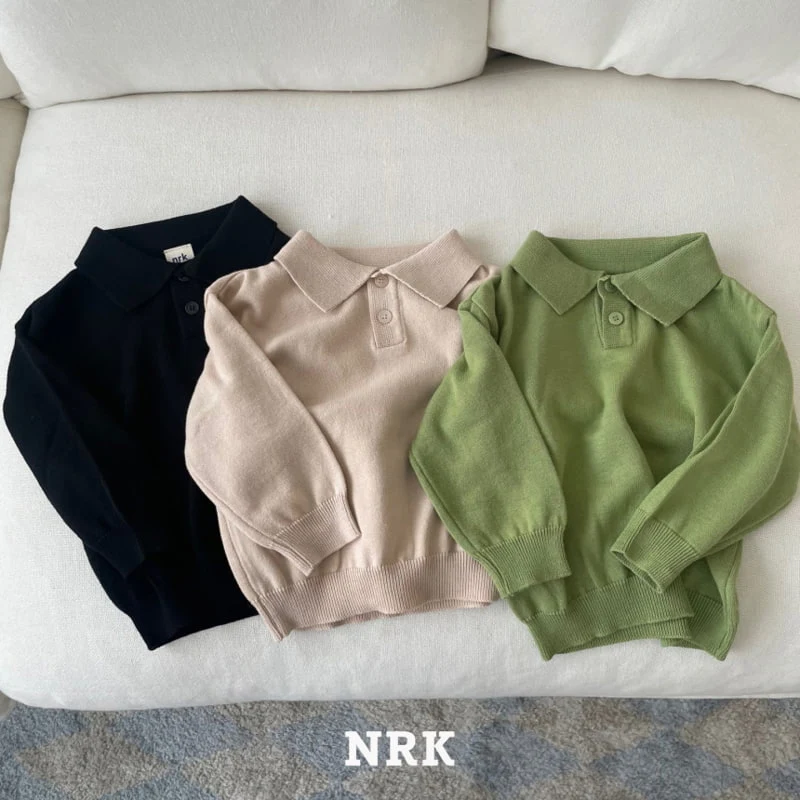 Nrk - Korean Children Fashion - #Kfashion4kids - Cotton Collar Knit Pullover