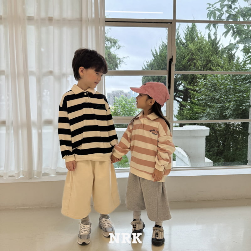 Nrk - Korean Children Fashion - #Kfashion4kids - Collar Stripe Sweatshirts - 9