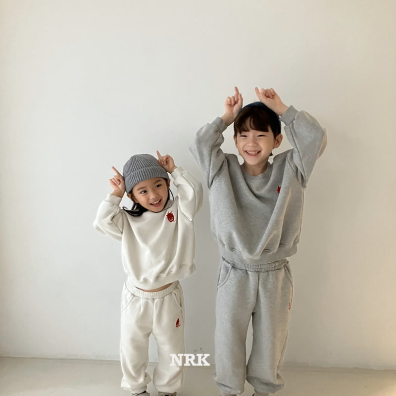 Nrk - Korean Children Fashion - #childofig - Embroidery Top Bottom Set - 5