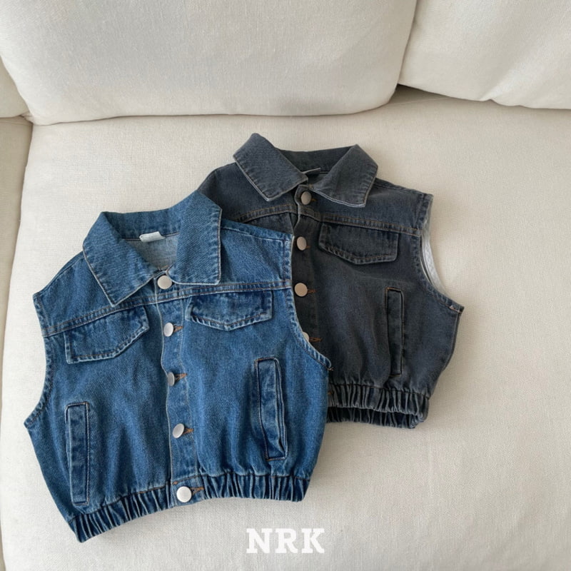 Nrk - Korean Children Fashion - #childofig - Denim Vest - 5