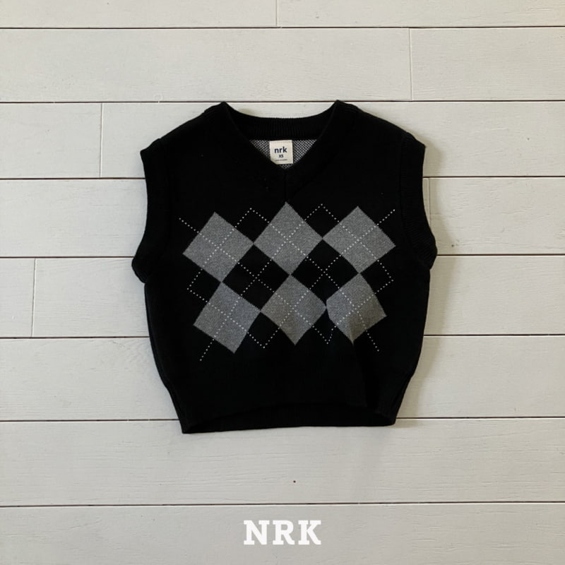 Nrk - Korean Children Fashion - #discoveringself - Cotton Argyle Knit Vest - 5