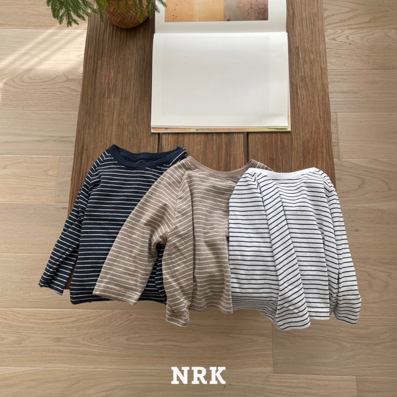 Nrk - Korean Children Fashion - #discoveringself - Stripe Banding Tee