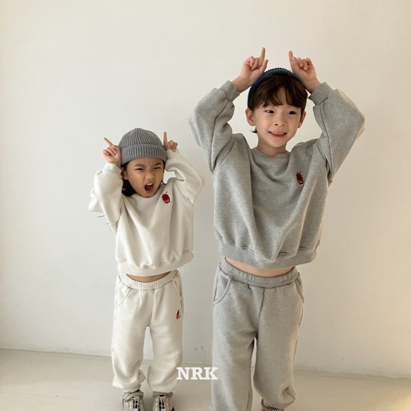 Nrk - Korean Children Fashion - #fashionkids - Embroidery Top Bottom Set - 9