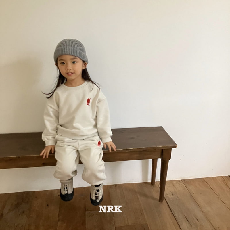 Nrk - Korean Children Fashion - #kidsshorts - Embroidery Top Bottom Set - 10