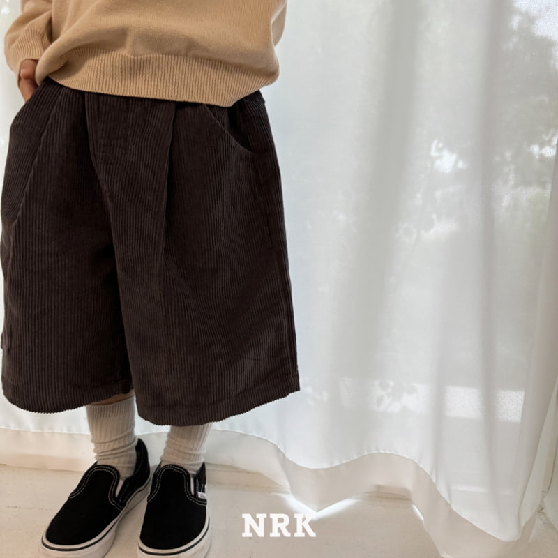 Nrk - Korean Children Fashion - #kidsstore - Corduroy Half Pants - 12