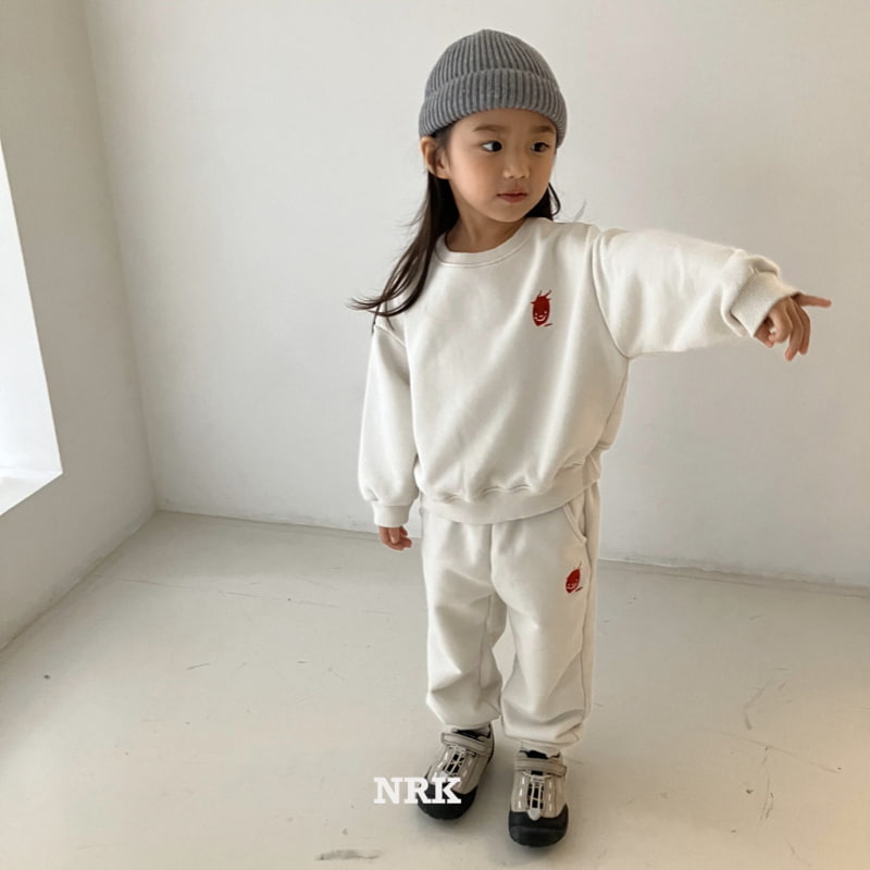 Nrk - Korean Children Fashion - #kidzfashiontrend - Embroidery Top Bottom Set - 12