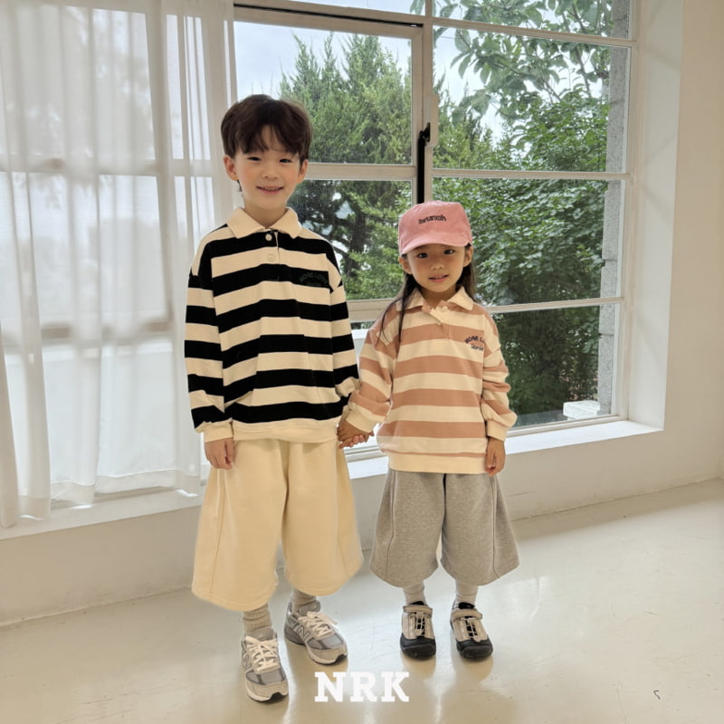 Nrk - Korean Children Fashion - #kidzfashiontrend - Collar Stripe Sweatshirts - 8