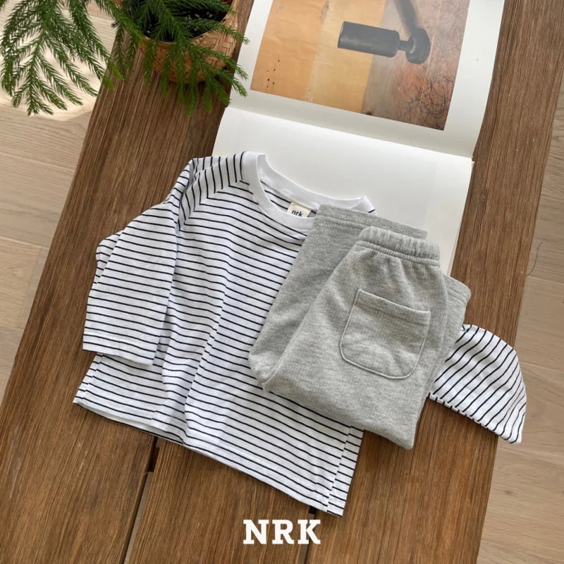 Nrk - Korean Children Fashion - #littlefashionista - Stripe Banding Tee - 7