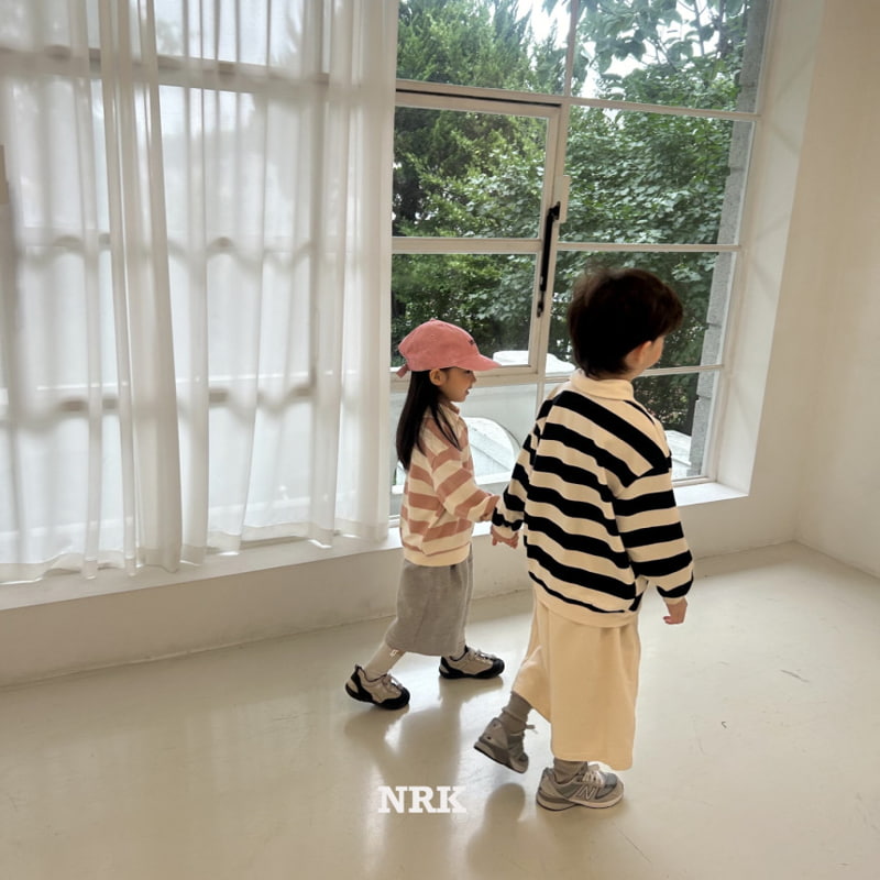 Nrk - Korean Children Fashion - #littlefashionista - Collar Stripe Sweatshirts - 10