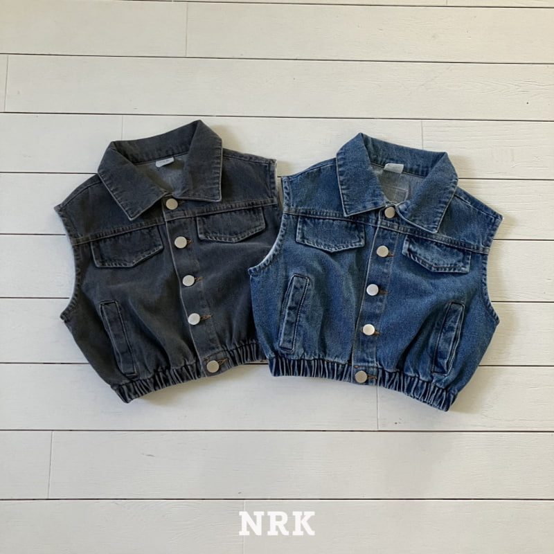 Nrk - Korean Children Fashion - #magicofchildhood - Denim Vest