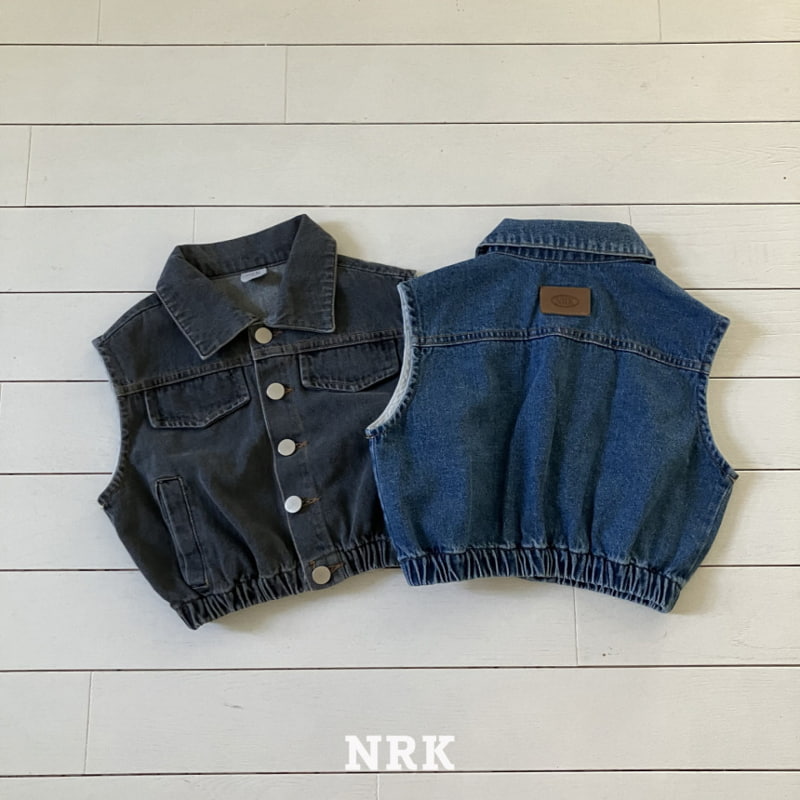 Nrk - Korean Children Fashion - #minifashionista - Denim Vest - 2