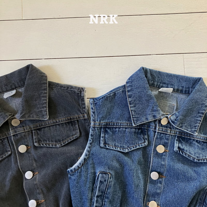 Nrk - Korean Children Fashion - #prettylittlegirls - Denim Vest - 3