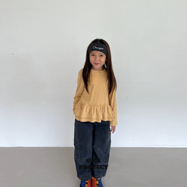 O Wa - Korean Children Fashion - #Kfashion4kids - Double Frill Tee - 6