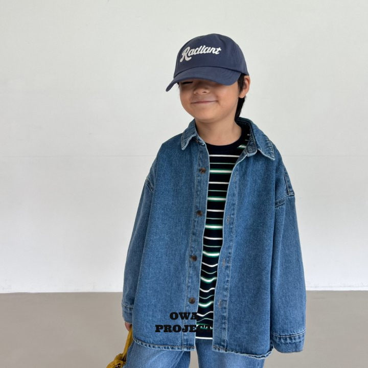 O Wa - Korean Children Fashion - #childofig - Blue Zone Denim Shirt - 12