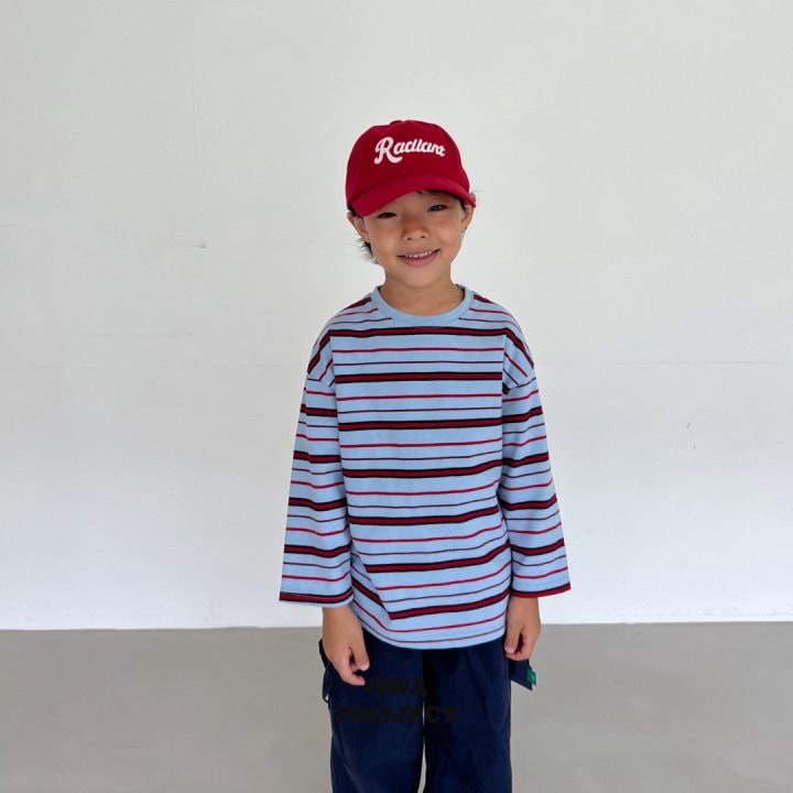 O Wa - Korean Children Fashion - #discoveringself - Multi Stripe Tee - 6