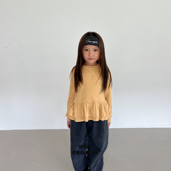 O Wa - Korean Children Fashion - #kidsshorts - Double Frill Tee - 3