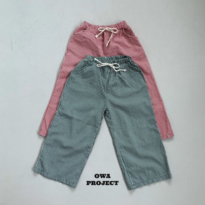 O Wa - Korean Children Fashion - #kidsshorts - Stripe Pants