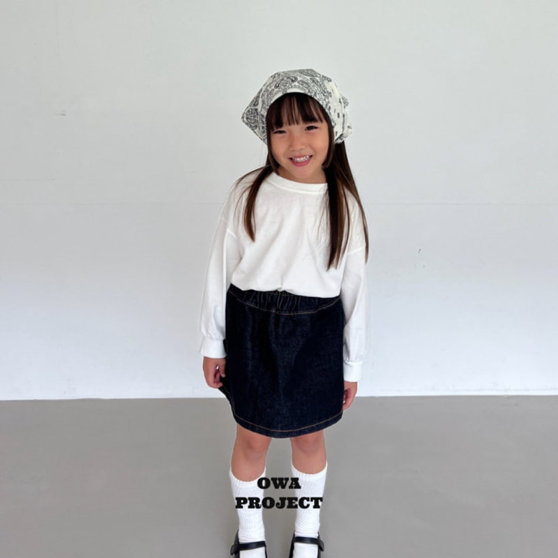 O Wa - Korean Children Fashion - #fashionkids - Slit Owa Tee - 4