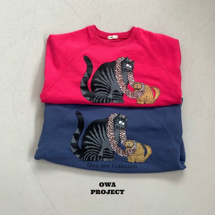 O Wa - Korean Children Fashion - #kidzfashiontrend - Cat Sweatshirts - 2