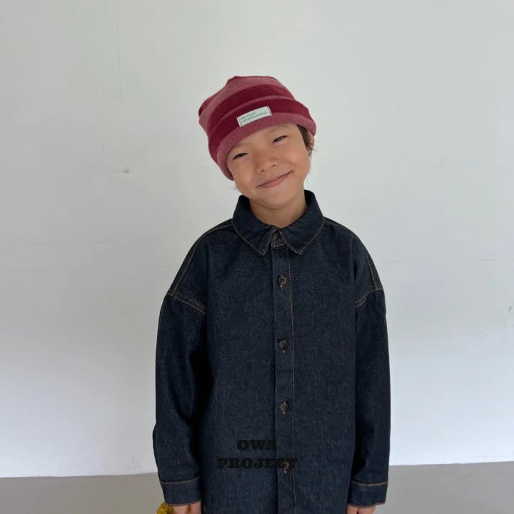 O Wa - Korean Children Fashion - #magicofchildhood - Blue Zone Denim Shirt - 6