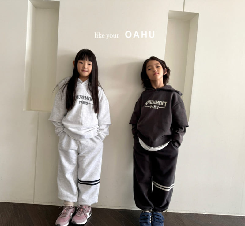 O'Ahu - Korean Children Fashion - #Kfashion4kids - Double Line Jogger Pants - 8