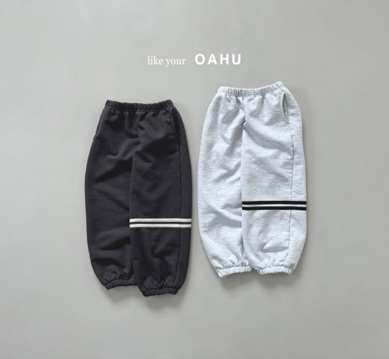 O'Ahu - Korean Children Fashion - #childrensboutique - Double Line Jogger Pants