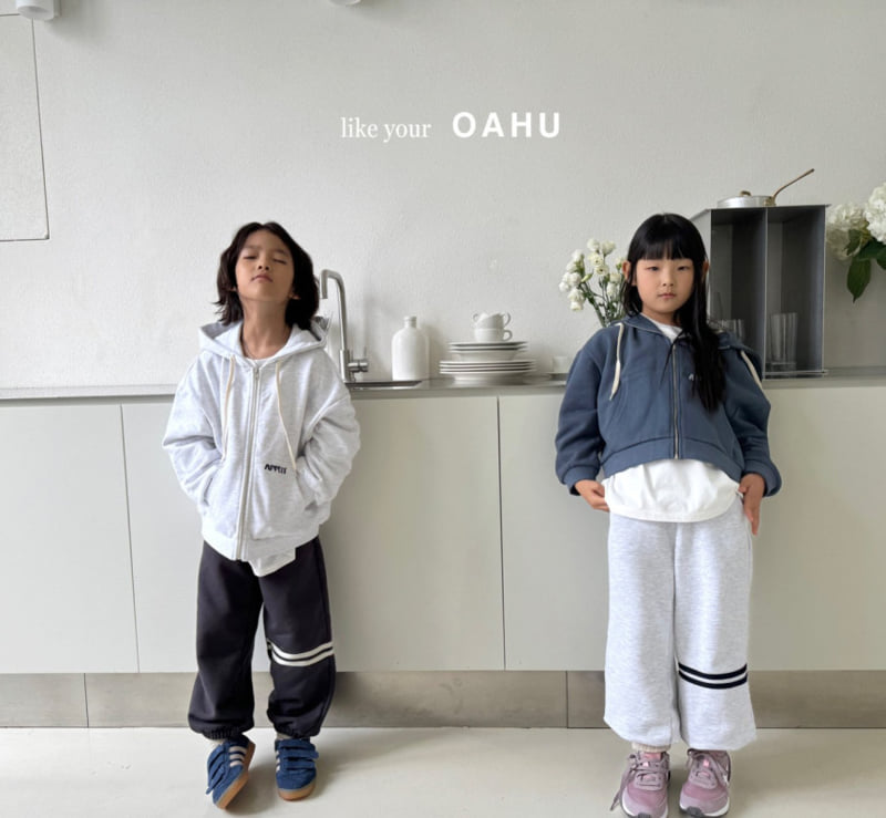 O'Ahu - Korean Children Fashion - #designkidswear - Double Line Jogger Pants - 2