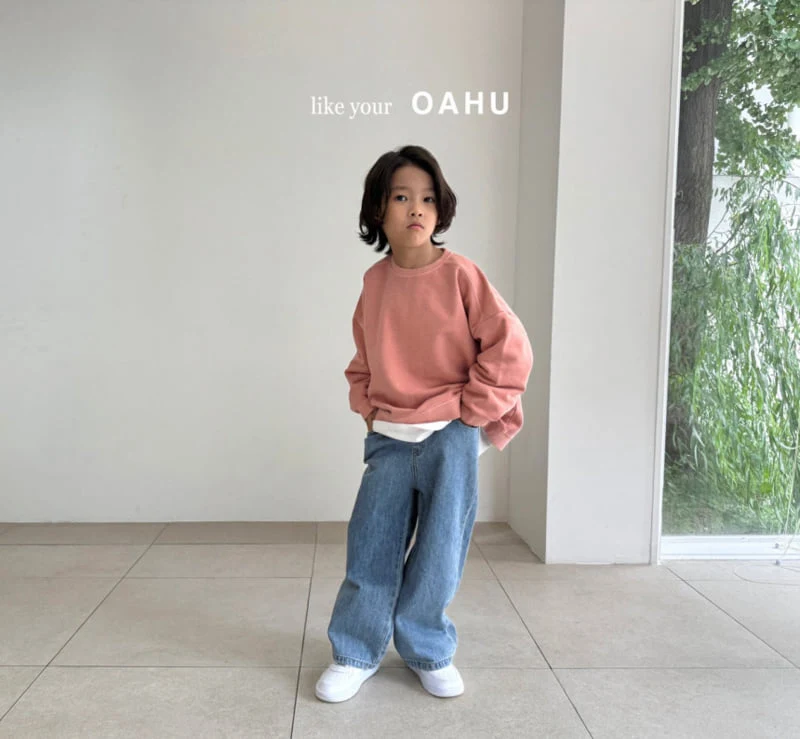 O'Ahu - Korean Children Fashion - #discoveringself - Lowa Wide Denim Pants - 8