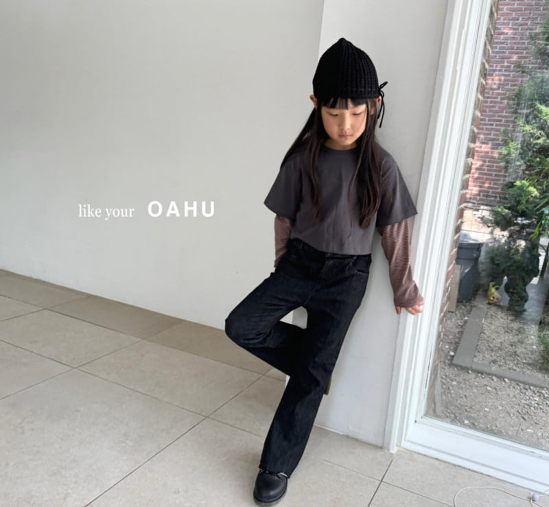 O'Ahu - Korean Children Fashion - #discoveringself - Sophie Bootscut Denim Pants - 5