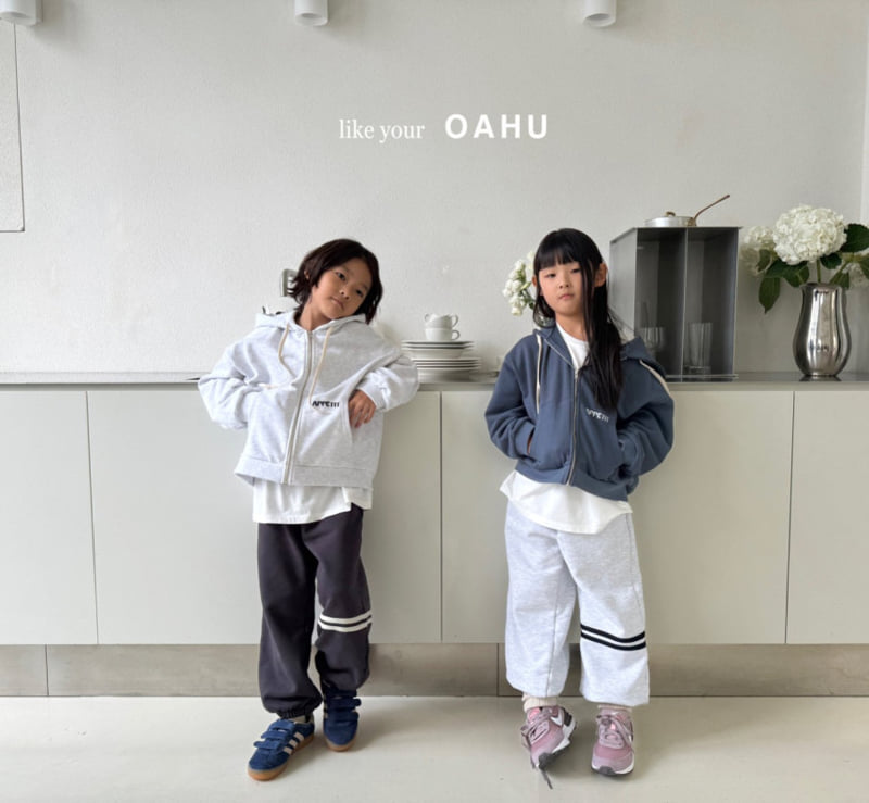 O'Ahu - Korean Children Fashion - #discoveringself - Double Line Jogger Pants - 3