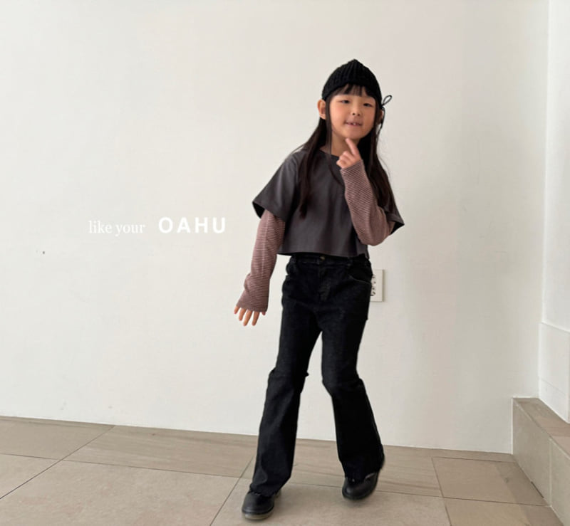 O'Ahu - Korean Children Fashion - #fashionkids - Sophie Bootscut Denim Pants - 6