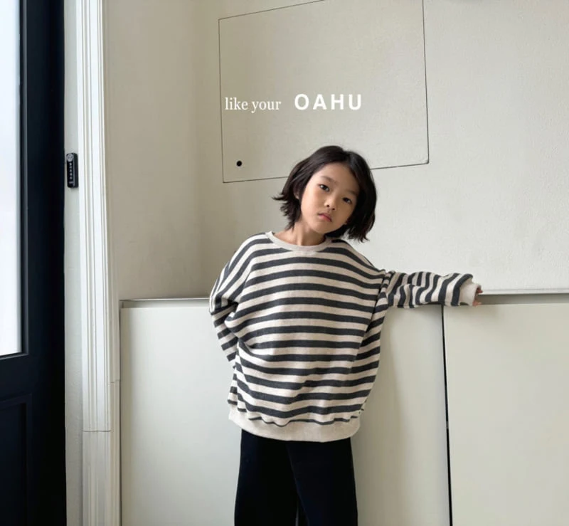 O'Ahu - Korean Children Fashion - #kidsshorts - If Stripe Sweatshirts - 3