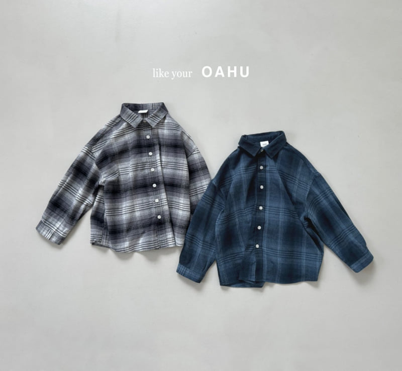 O'Ahu - Korean Children Fashion - #kidsstore - Fade Check Shirt