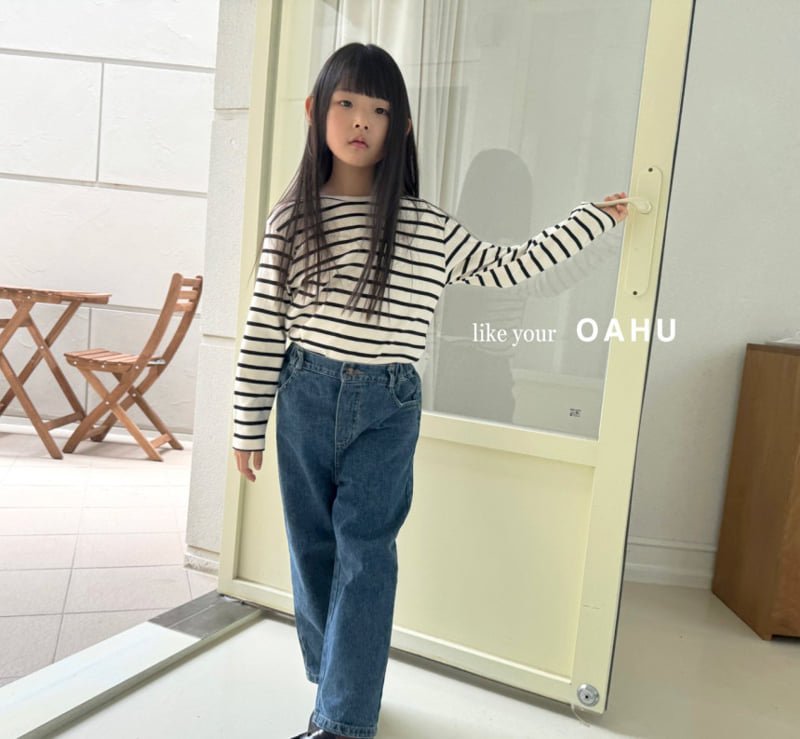 O'Ahu - Korean Children Fashion - #toddlerclothing - About Denim Pants - 2