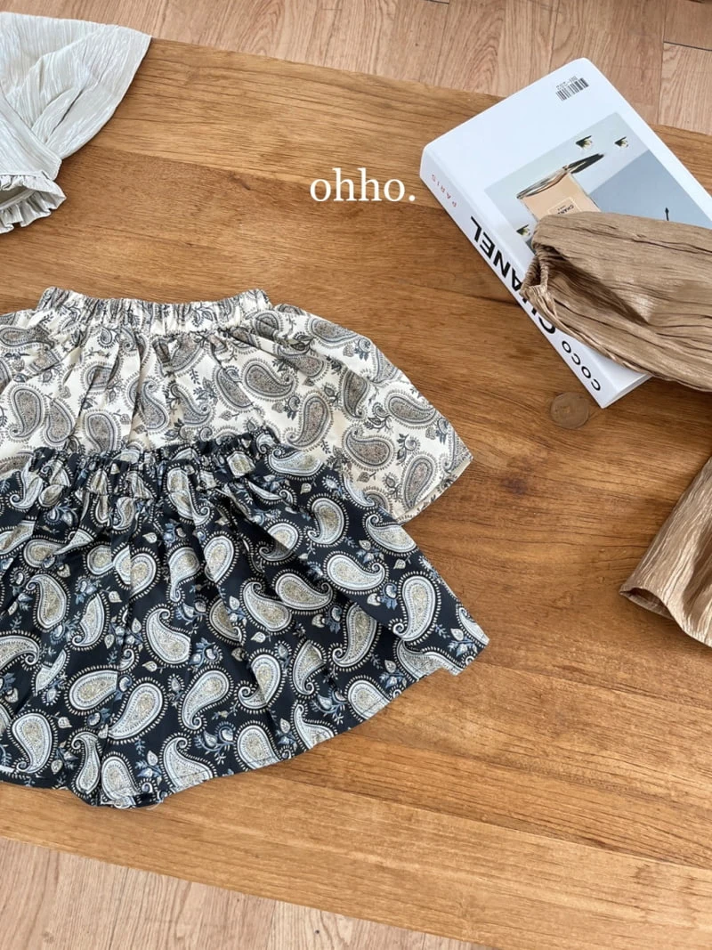 Ohho - Korean Children Fashion - #childofig - Pasiley Skirt Pants - 8